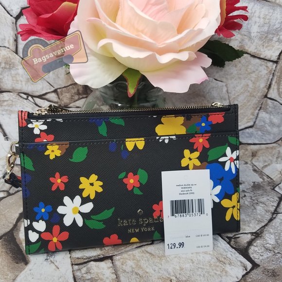 Sailing Medium Double Zip Wristlet Kate Spade - Picture 13 of 14